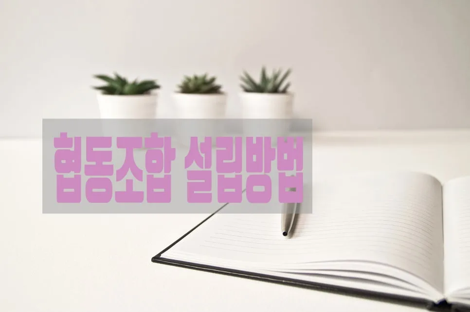 2026년 협동조합 설립 절차 및 장점 총정리