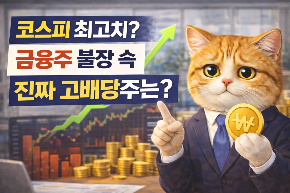 2026년 금융주 불장 속 진짜 고배당주 찾는 법 5가지 — 비즈니스·경제 — ssisisi