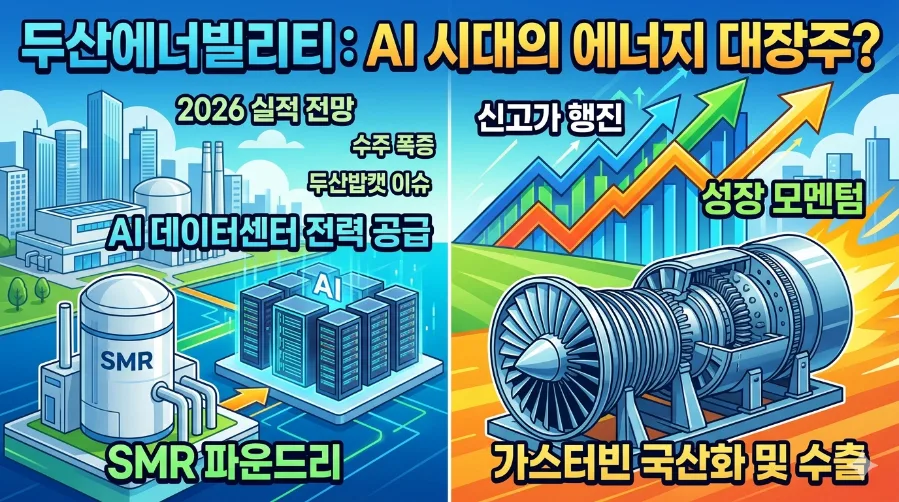 두산에너빌리티 주가 급등 이유 2026: AI 전력주 재평가 분석