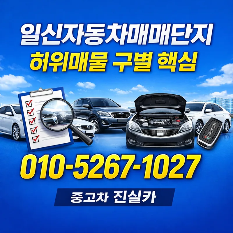 일신자동차매매단지 허위매물 구별법 2026: 실제 매물 고르는 5단계