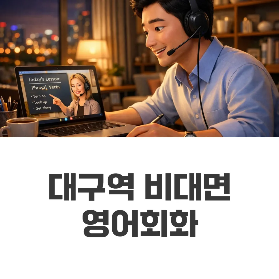 대구역 비대면 영어회화 2026: 성인 맞춤 수업 방식 완벽 분석