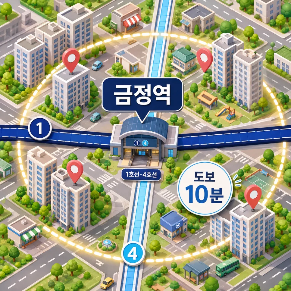 금정역 아파트 2026년 전망: 10분 거리 추천 단지 3곳 비교