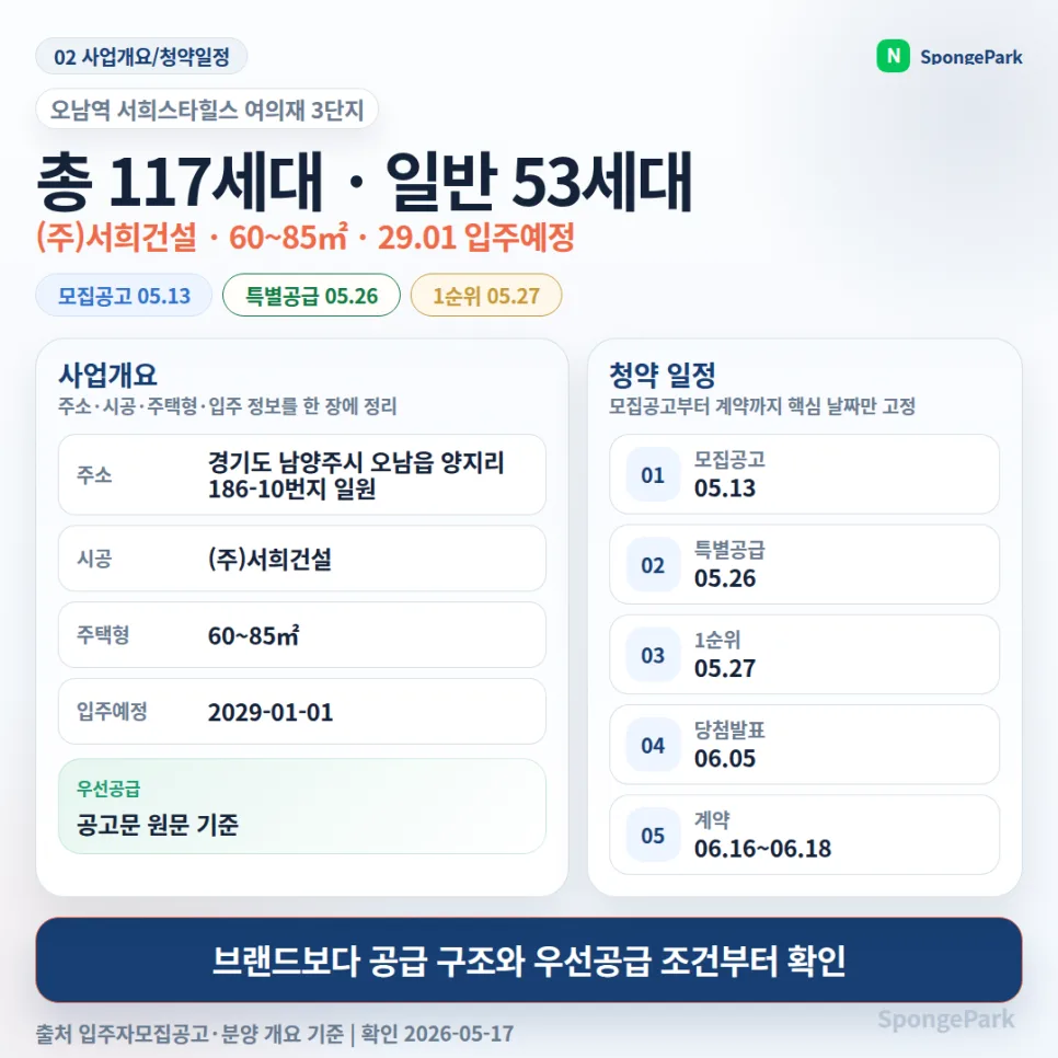 오남역 서희스타힐스 여의재 3단지 청약, 2026년 분양가 적정성 분석 2