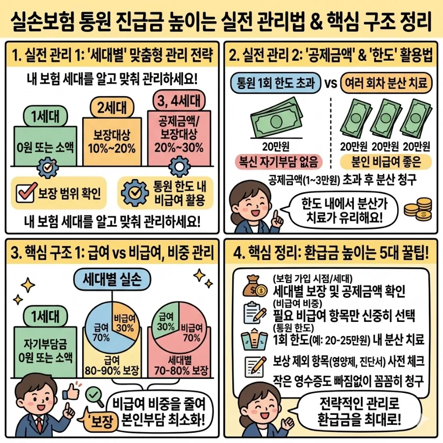 실손보험 통원 진료비 환급률 높이는 5가지 방법 2026