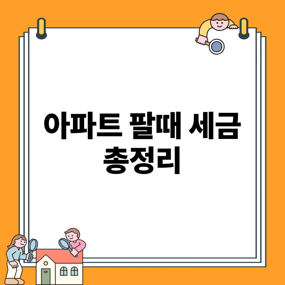 2026년 아파트 매도시 세금 폭탄 피하는 법 3가지