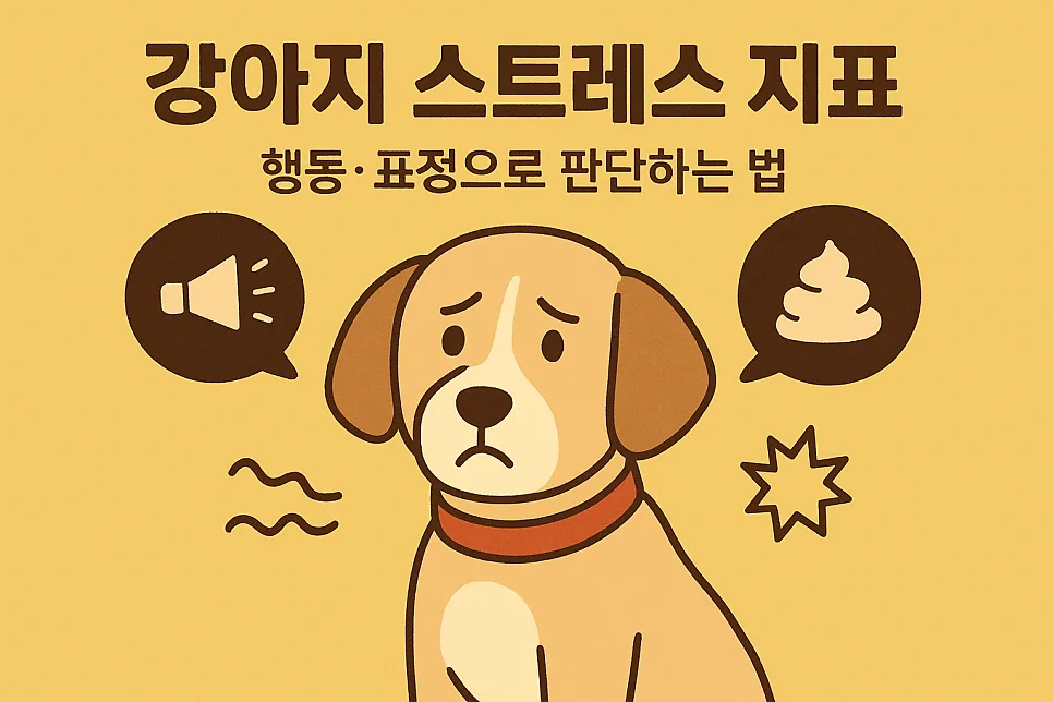 2026년 강아지 스트레스 신호 파악법: 행동·표정·생활 패턴 점검