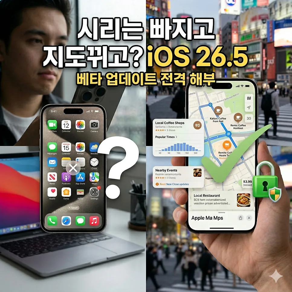 iOS 26.5 베타, 시리 빠진 이유와 지도 변화 2026년 전망