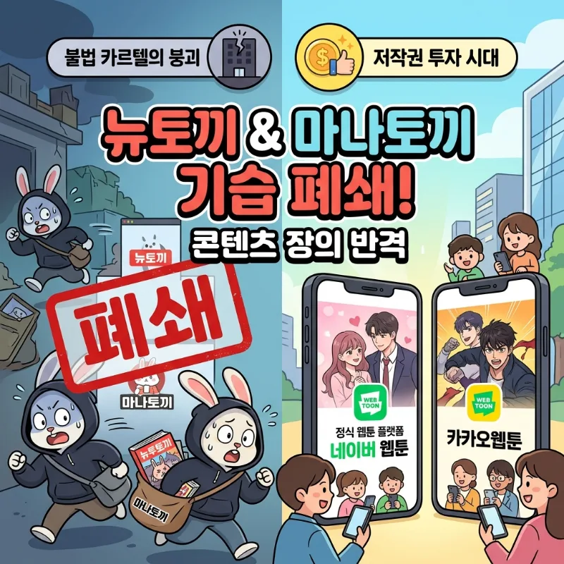 불법 웹툰 사이트 폐쇄 2026: 콘텐츠 IP 재테크 전략 총정리
