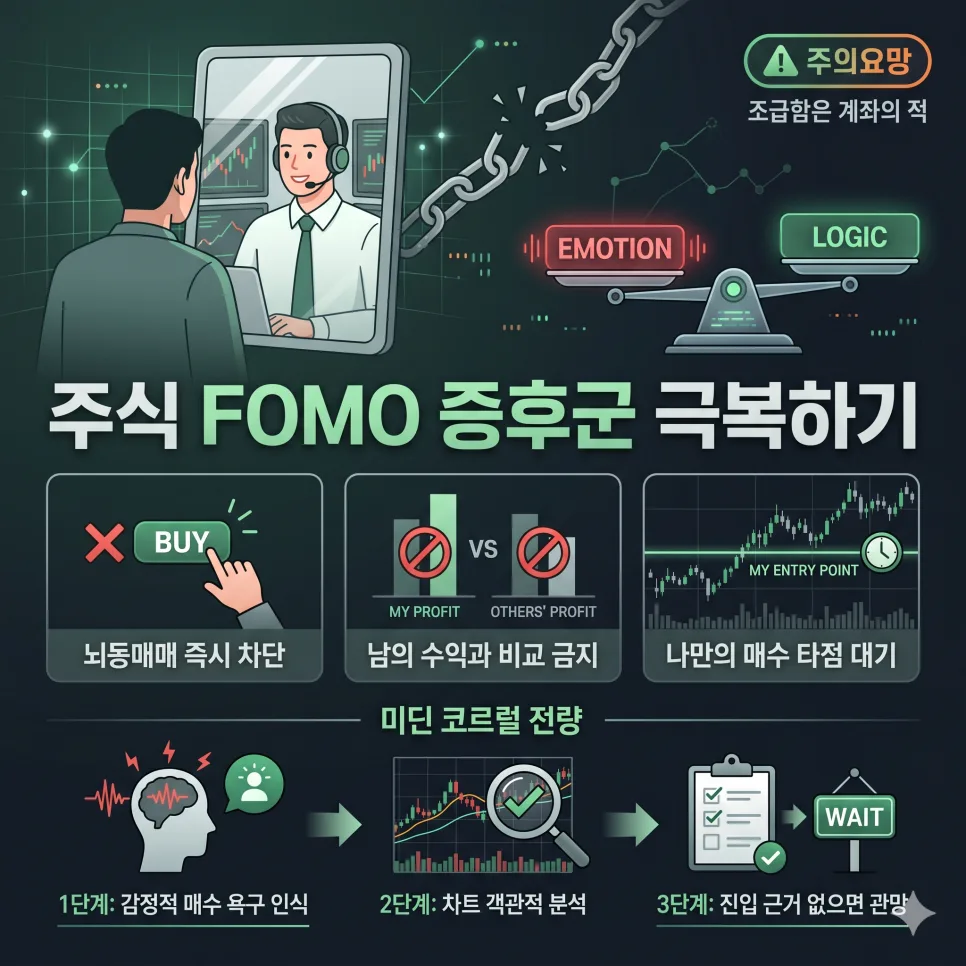 주식 포모 증후군 2026: 뇌동매매 멈추고 수익 내는 멘탈 관리법