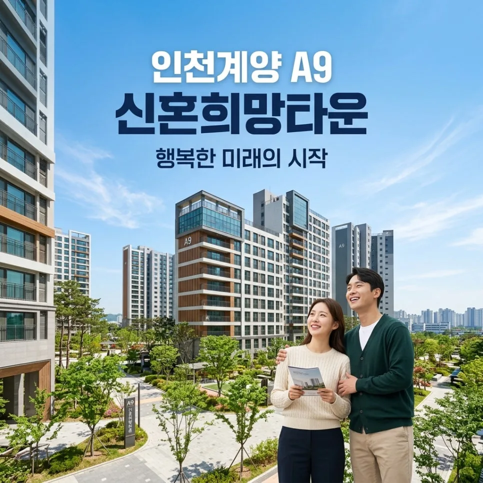 인천계양 A9 신혼희망타운 분양가 2026: 수익공유 모기지 조건 완벽 분석