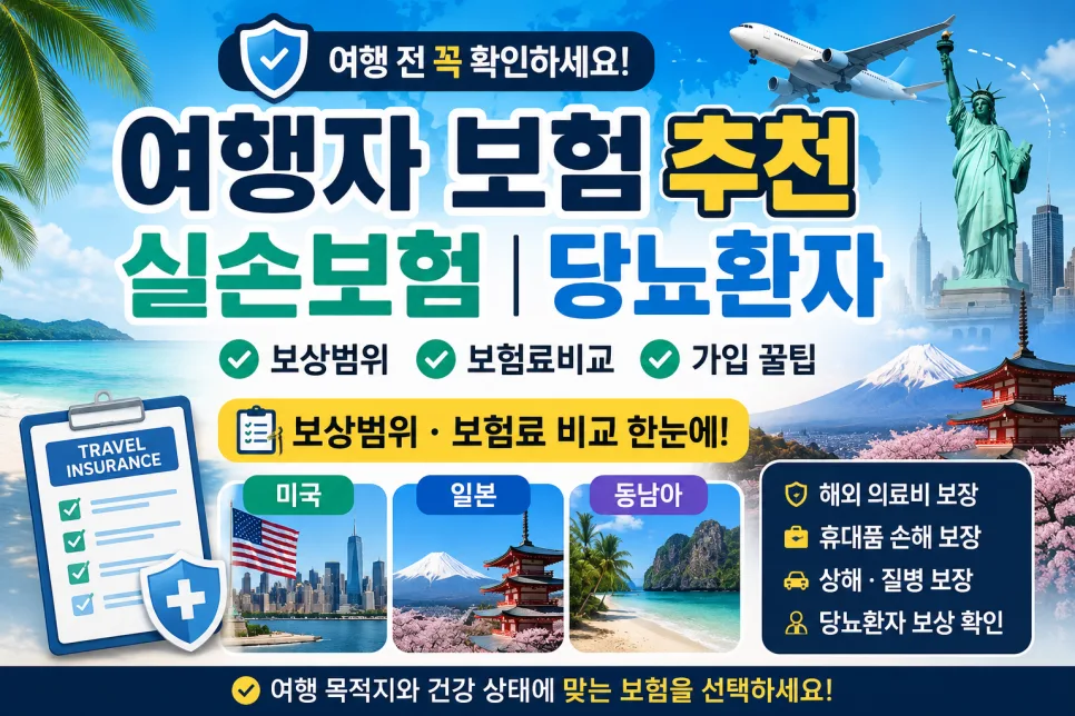 2026년 해외여행자 보험 완벽 가이드: 실손 중복부터 만성질환까지