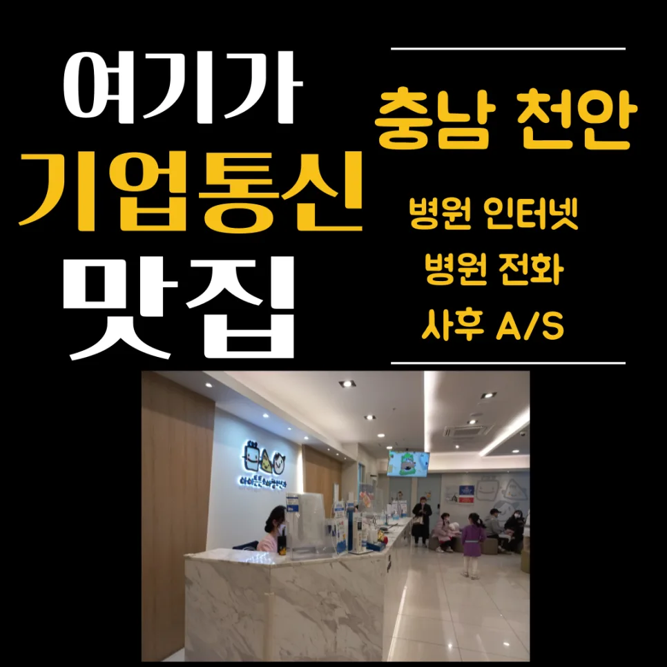 천안 병원 통신 공사 2026: LGU+ 1기가 회선 및 IPTV 설치 완벽 가이드