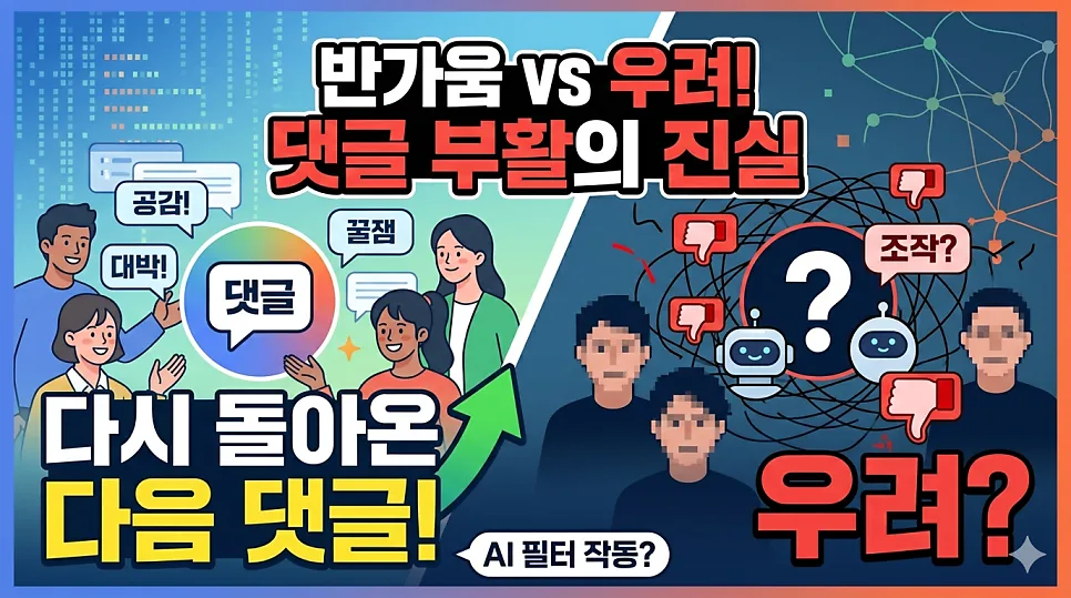 다음 뉴스 댓글 2026년 부활, 득일까 독일까? AI 필터링 분석
