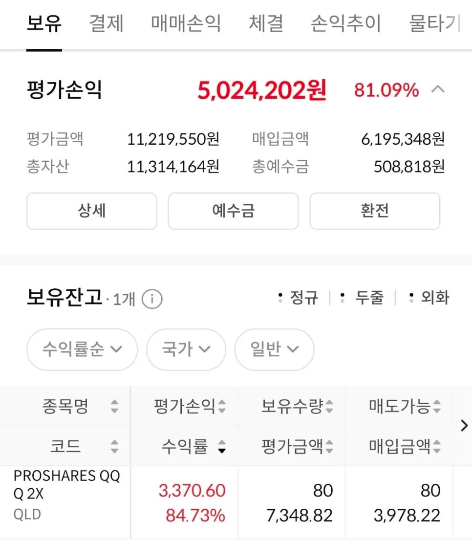 QLD ETF 투자 2026년 수익률 81% 달성 비결 공개 2