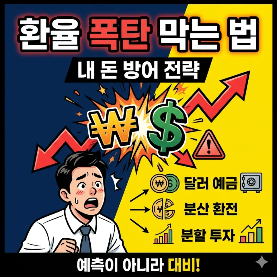 환율 방어 방법 2026: 내 돈 지키는 분산 투자 전략