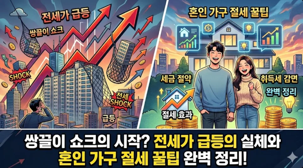 2026년 전세가 급등의 진짜 이유와 혼인 가구 절세 꿀팁