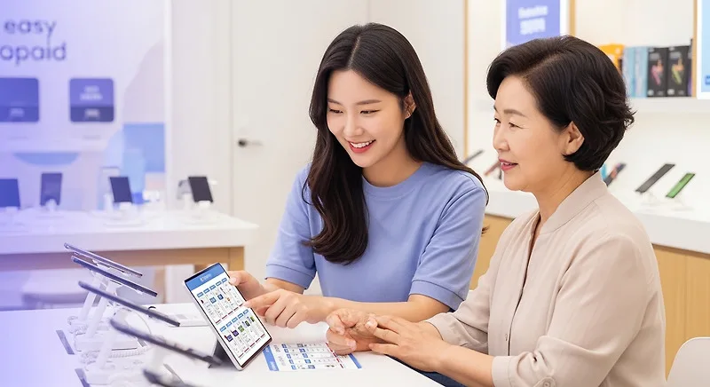 잠실 선불폰, 부모님 효도폰 개통 5단계: 비대면 쉬운 방법