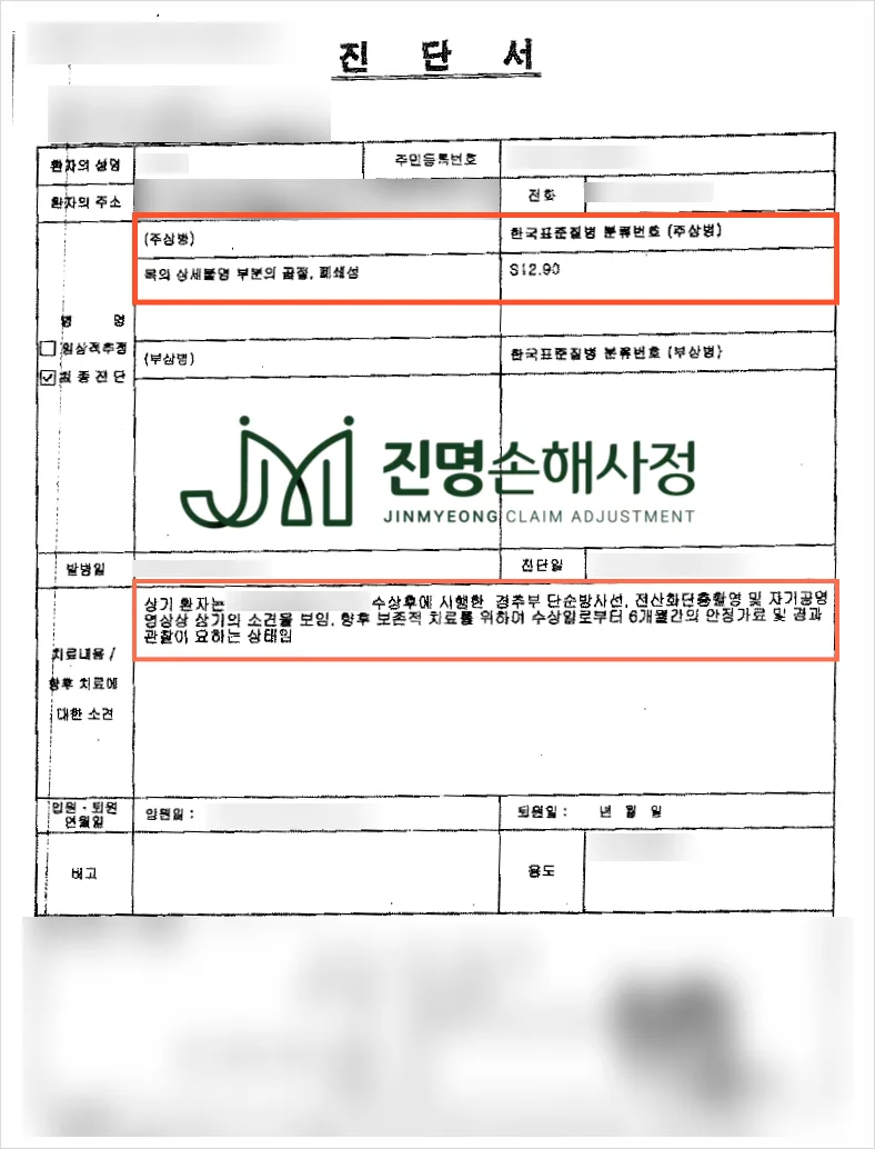 경추 6번 압박골절 후유장해 15% 인정받은 보상 사례 (2026)