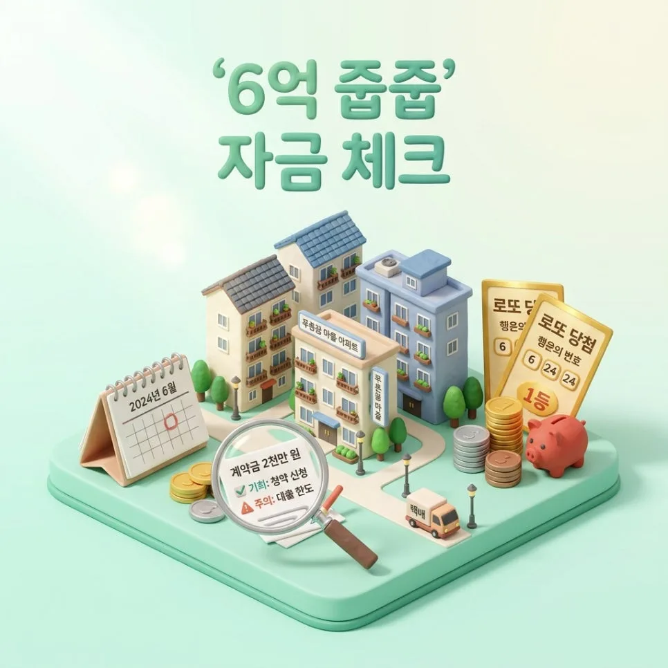 래미안 라그란데 6억 줍줍 청약, 자금 계획 A to Z (2026년)