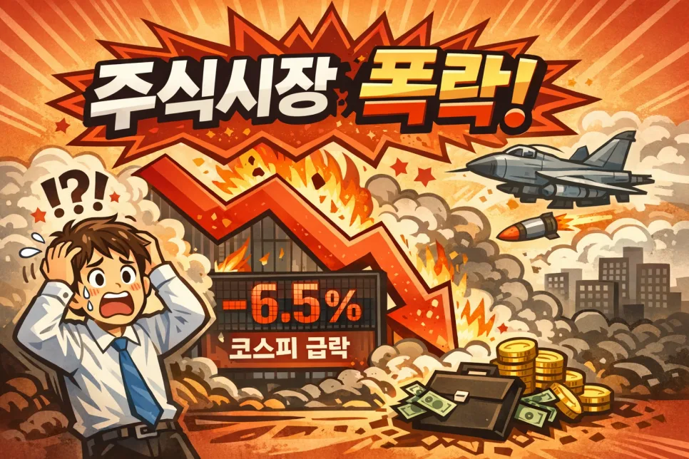 2026년 증시 폭락 원인 분석: 중동 리스크와 유가 급등의 영향