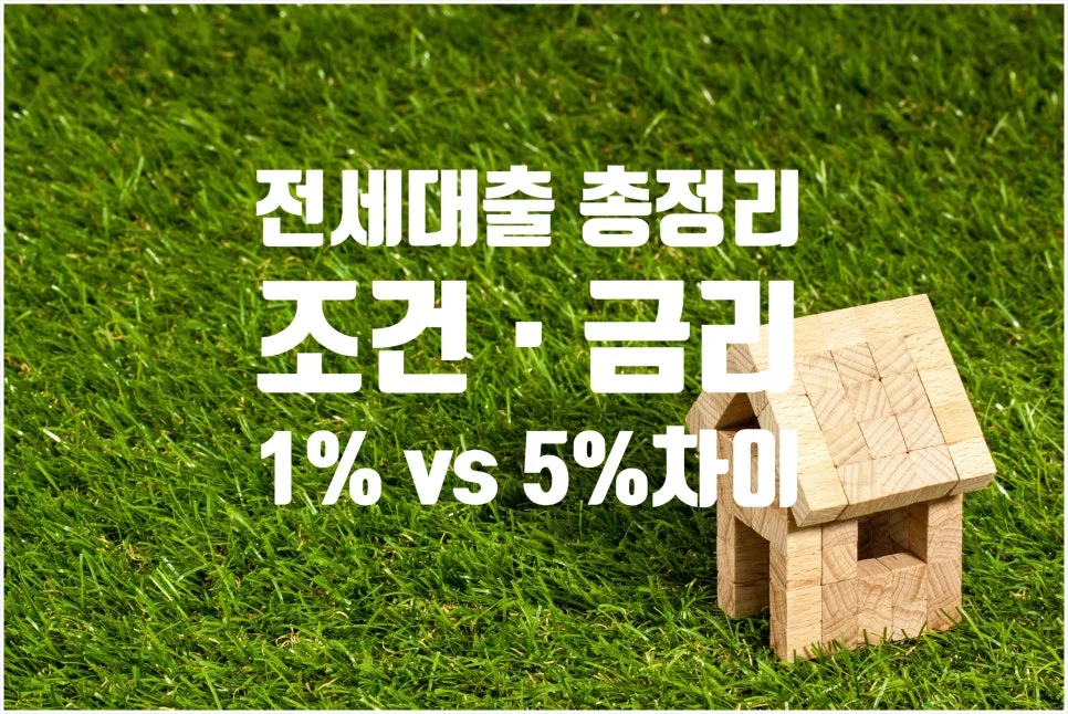 전세자금대출 종류별 금리 비교 및 조건 완벽 분석 (2026년)