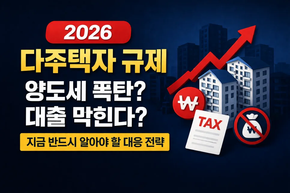 2026년 다주택자 세금 폭탄 피하는 법: 양도세 & 대출 전략