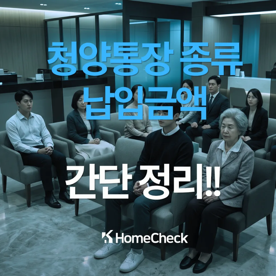 2026년 청약 통장 종류별 특징 및 납입 전략 완벽 분석