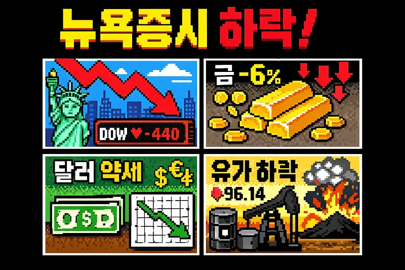 금값 폭락, 달러 약세, 유가 하락 이유 2026년 총정리