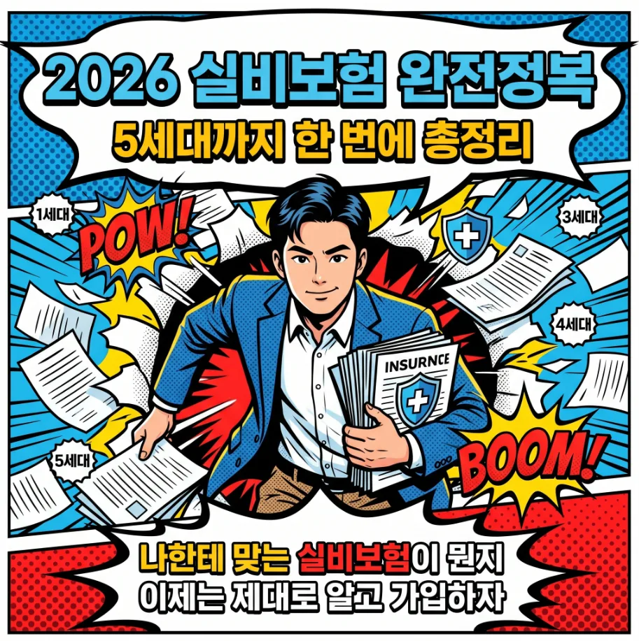 2026년 5세대 실비보험, 나에게 맞는 상품 찾는 법 완벽 정리