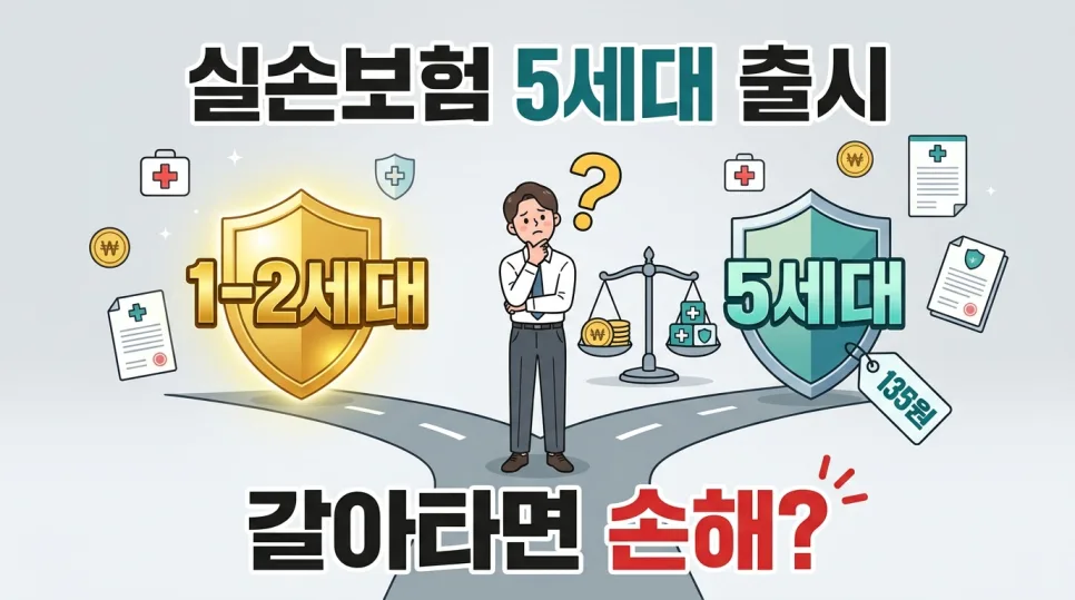 실손보험 5세대 전환, 득일까 독일까? 2026년 핵심 비교