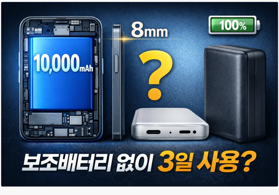 1만mAh 배터리폰, 2026년 사용시간 혁신? 장단점 총정리