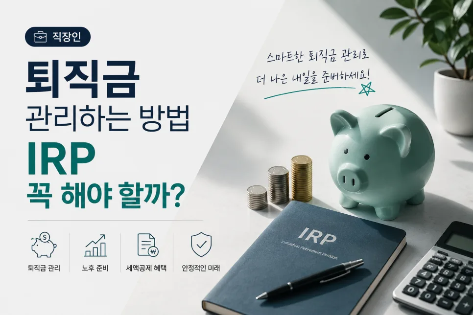 2026년 직장인 퇴직금 관리법: IRP 활용 A to Z