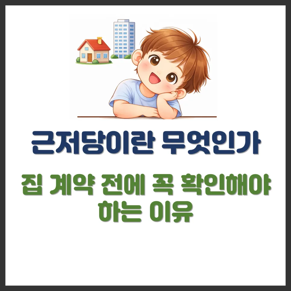 2026년 근저당이란? 집 계약 전 필수 확인 사항 총정리