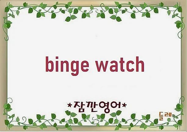 Binge Watch 뜻과 활용법: 2026년 최신 미드 정주행 가이드