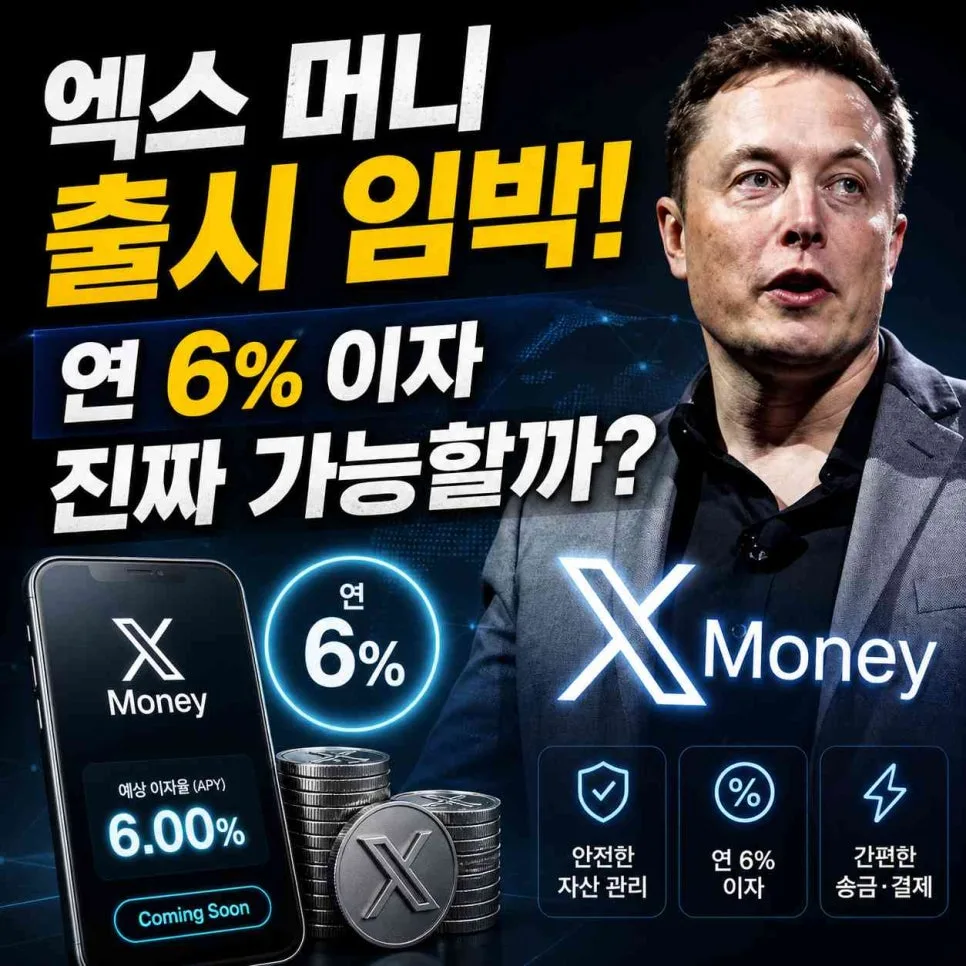 엑스 머니 연 6% 이자, 2026년 출시될 슈퍼 앱 전망은?