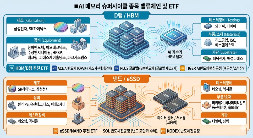 AI 반도체 ETF 2026년 전망: HBM vs eSSD 투자 전략 비교