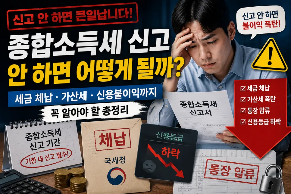 종합소득세 미신고 시 불이익 총정리 2026