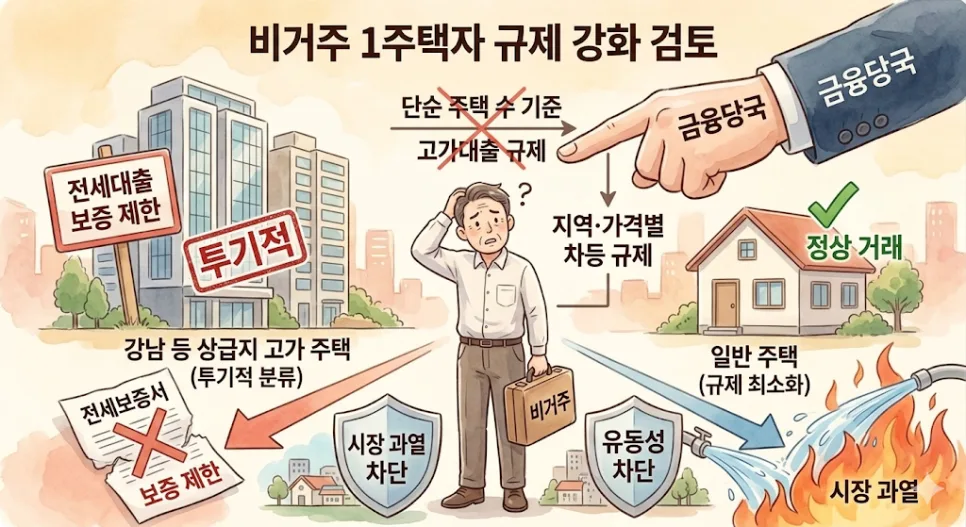 강남 1주택자 규제 2026: 비거주 투기수요 판단 기준은?