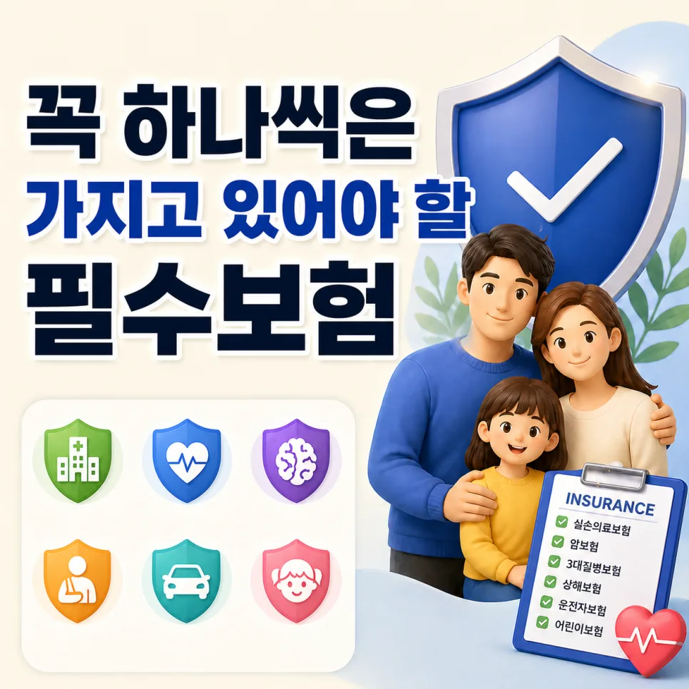 필수보험 2026년 준비 가이드: 실손·암·3대 질병보험 비교