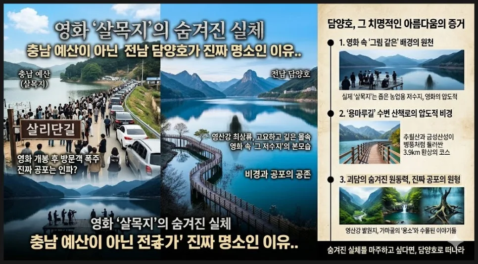 영화 '살목지' 촬영지 비밀: 담양호의 충격적 진실 2026