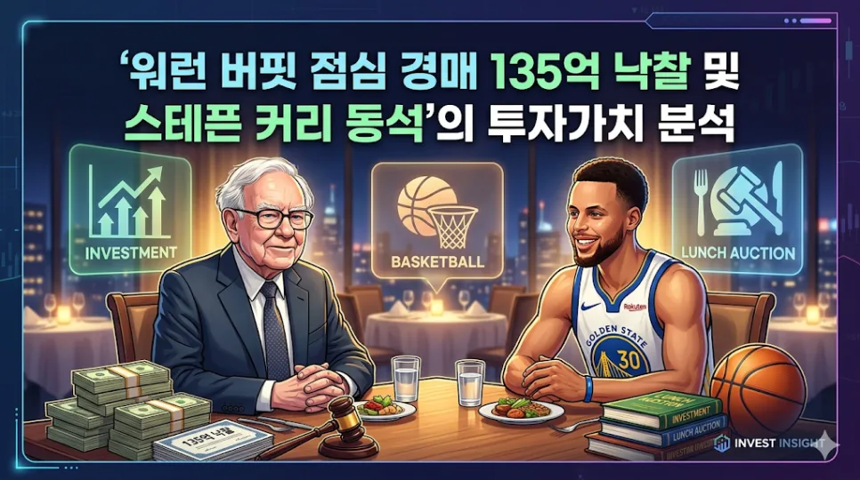 워런 버핏 점심 경매 2026: 135억 낙찰, 스테픈 커리 동석의 의미는?