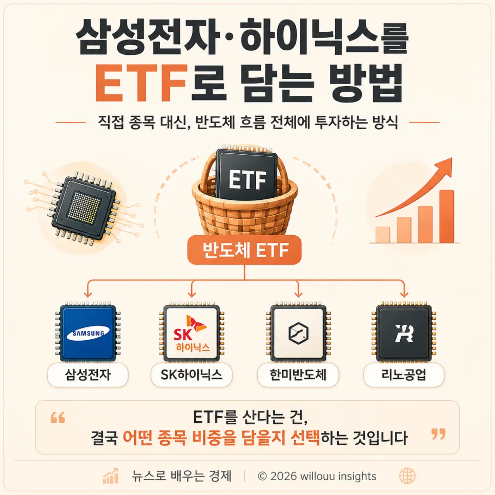 2026년 반도체 ETF 투자, 삼성전자·하이닉스 부담 없이 담는 법 2
