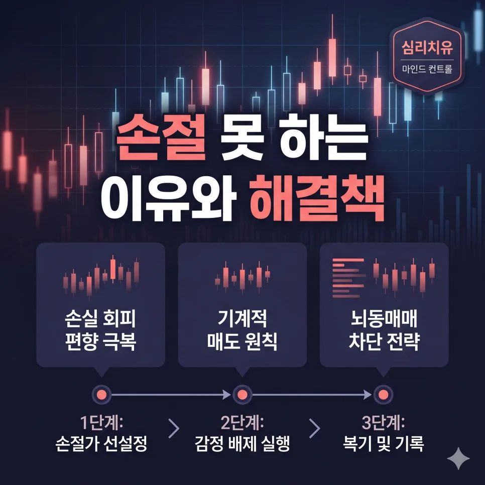 주식 손절 못하는 이유 2026: 심리 분석과 기계적 매도 습관 만들기