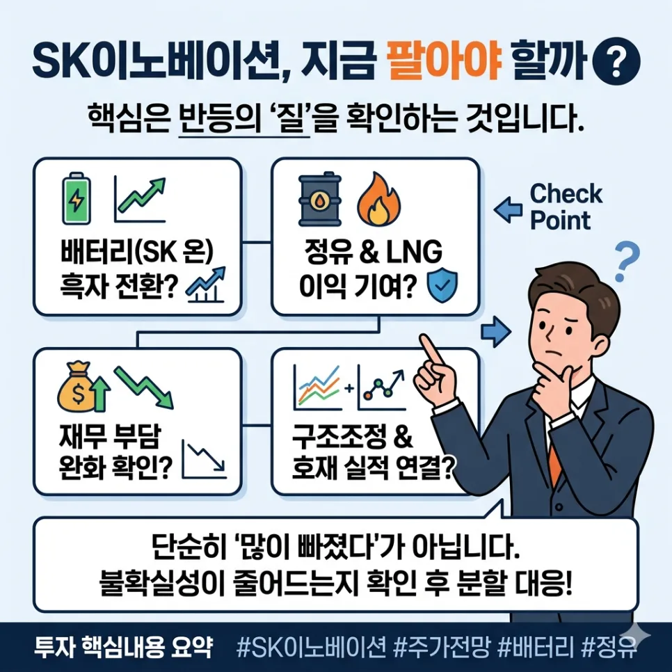 SK이노베이션 매도 타이밍 2026: 반등 시점과 비중 조절 전략
