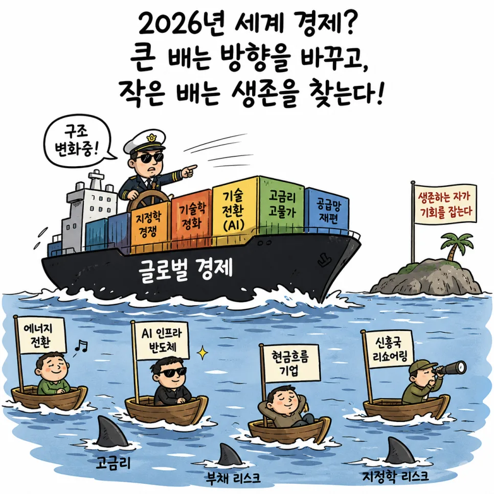 2026년 글로벌 투자 지형 변화: AI, 지정학, 고금리 시대 생존 전략
