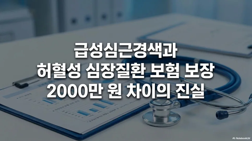 허혈성 심장질환 보험, 급성심근경색과 2000만원 차이 비교 2026