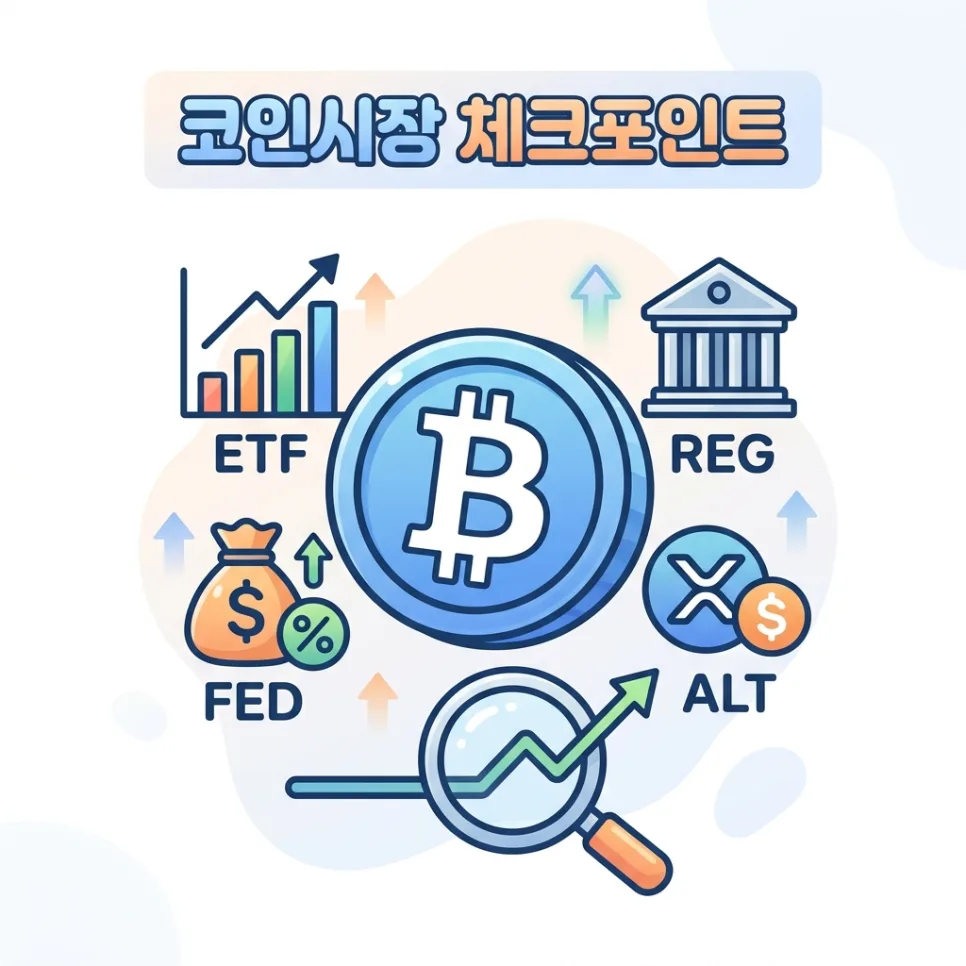 2026년 코인시장 반등 신호, 8만 달러 안착 여부와 ETF 자금 흐름 체크
