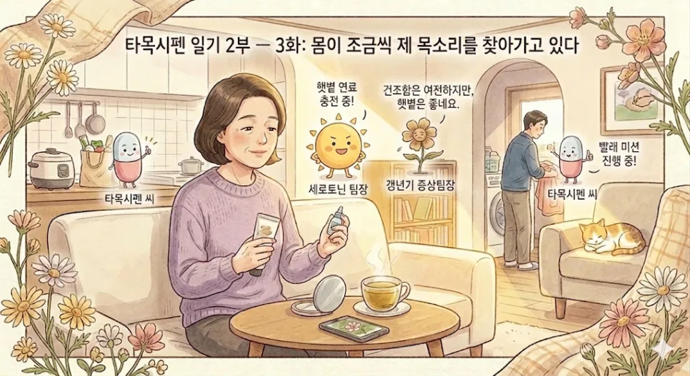 타목시펜 부작용 2026: 갱년기 증상과 구분, 관리법 총정리