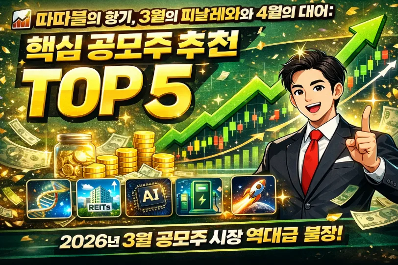 2026년 공모주 투자: 3월 피날레 & 4월 대어 TOP 5 전략
