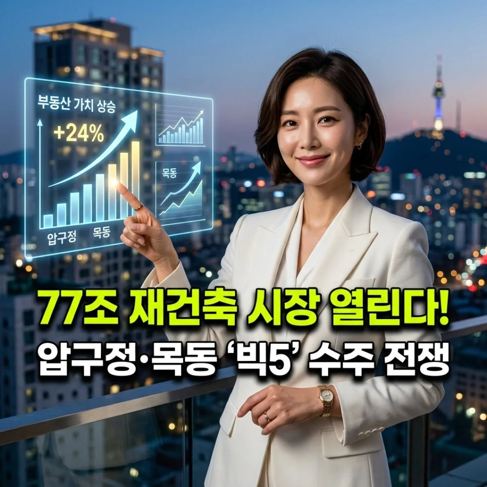 압구정·목동 77조 재건축, 빅5 건설사 수주 경쟁 2026년 전망